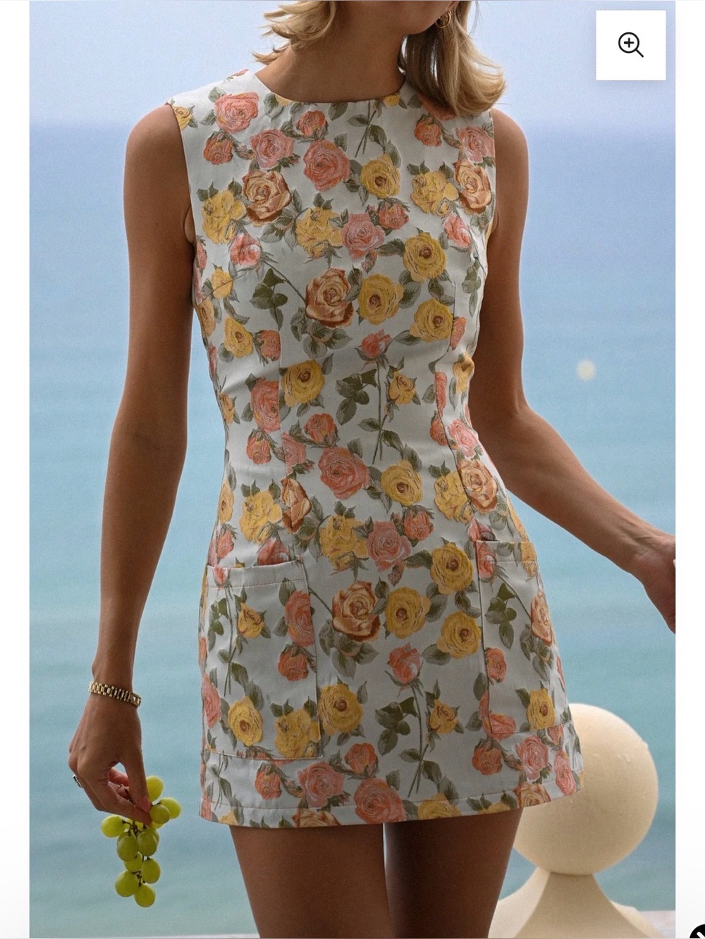 yllw the label- ESTI DRESS — CITRUS FLORAL- NWT- XS